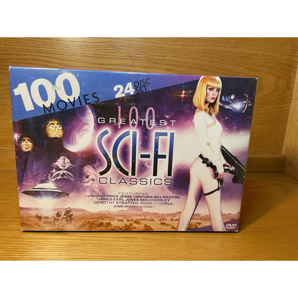 100 MOVIES GREATEST SCI-FI CLASSICS [24-Disc DVD Set] 2012, Mill Creek-BRAND NEW
